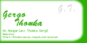 gergo thomka business card